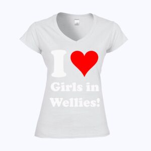 Softstyle™ women's v-neck t-shirt Thumbnail