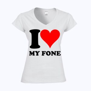 Softstyle™ women's v-neck t-shirt Thumbnail