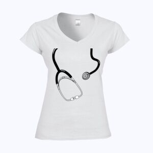 Softstyle™ women's v-neck t-shirt Thumbnail