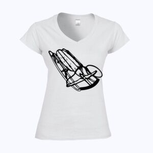 Softstyle™ women's v-neck t-shirt Thumbnail