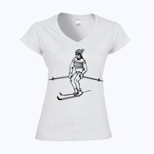 Softstyle™ women's v-neck t-shirt Thumbnail
