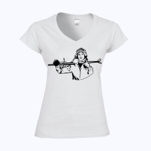 Softstyle™ women's v-neck t-shirt Thumbnail