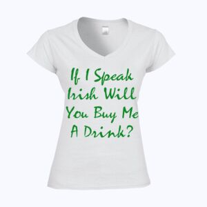Softstyle™ women's v-neck t-shirt Thumbnail