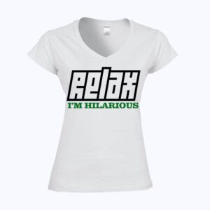 Softstyle™ women's v-neck t-shirt Thumbnail