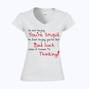 Softstyle™ women's v-neck t-shirt Thumbnail