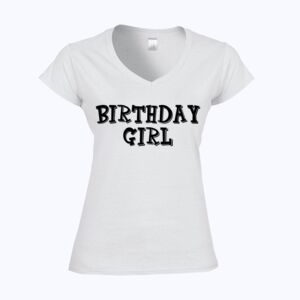 Softstyle™ women's v-neck t-shirt Thumbnail