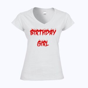 Softstyle™ women's v-neck t-shirt Thumbnail