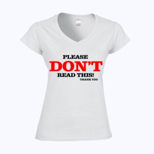 Softstyle™ women's v-neck t-shirt Thumbnail