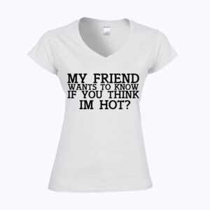 Softstyle™ women's v-neck t-shirt Thumbnail