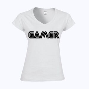 Softstyle™ women's v-neck t-shirt Thumbnail