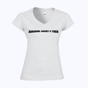 Softstyle™ women's v-neck t-shirt Thumbnail