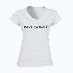 Softstyle™ women's v-neck t-shirt Thumbnail