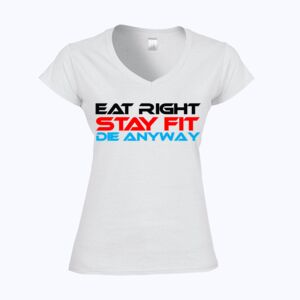 Softstyle™ women's v-neck t-shirt Thumbnail