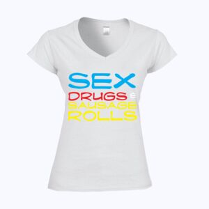 Softstyle™ women's v-neck t-shirt Thumbnail