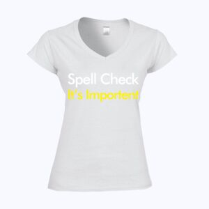Softstyle™ women's v-neck t-shirt Thumbnail