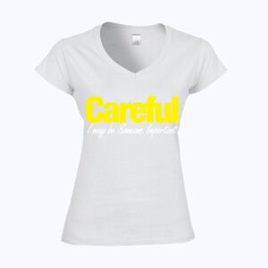 Softstyle™ women's v-neck t-shirt Thumbnail