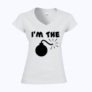 Softstyle™ women's v-neck t-shirt Thumbnail