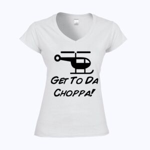 Softstyle™ women's v-neck t-shirt Thumbnail