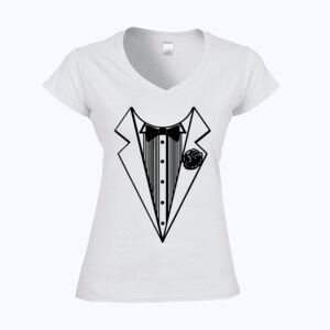 Softstyle™ women's v-neck t-shirt Thumbnail