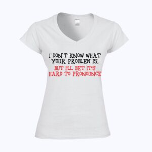 Softstyle™ women's v-neck t-shirt Thumbnail