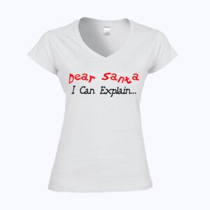 Softstyle™ women's v-neck t-shirt Thumbnail
