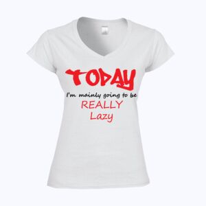 Softstyle™ women's v-neck t-shirt Thumbnail