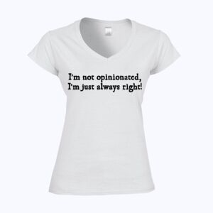 Softstyle™ women's v-neck t-shirt Thumbnail