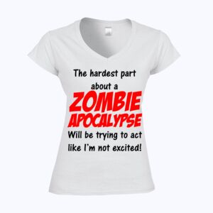 Softstyle™ women's v-neck t-shirt Thumbnail