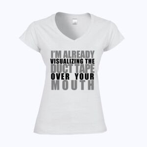 Softstyle™ women's v-neck t-shirt Thumbnail