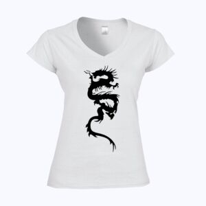 Softstyle™ women's v-neck t-shirt Thumbnail