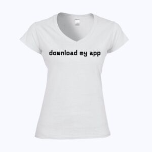 Softstyle™ women's v-neck t-shirt Thumbnail
