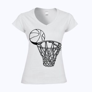Softstyle™ women's v-neck t-shirt Thumbnail