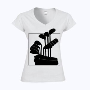 Softstyle™ women's v-neck t-shirt Thumbnail