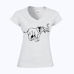 Softstyle™ women's v-neck t-shirt Thumbnail