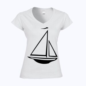 Softstyle™ women's v-neck t-shirt Thumbnail