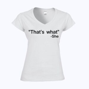 Softstyle™ women's v-neck t-shirt Thumbnail