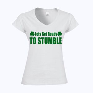Softstyle™ women's v-neck t-shirt Thumbnail