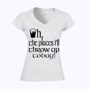 Softstyle™ women's v-neck t-shirt Thumbnail