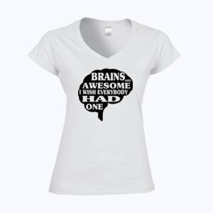 Softstyle™ women's v-neck t-shirt Thumbnail