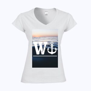Softstyle™ women's v-neck t-shirt Thumbnail