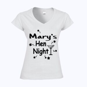 Softstyle™ women's v-neck t-shirt Thumbnail
