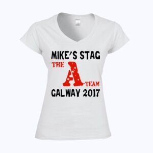 Softstyle™ women's v-neck t-shirt Thumbnail