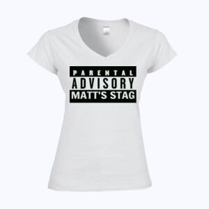 Softstyle™ women's v-neck t-shirt Thumbnail