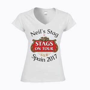 Softstyle™ women's v-neck t-shirt Thumbnail
