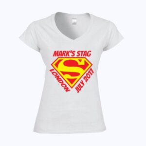 Softstyle™ women's v-neck t-shirt Thumbnail
