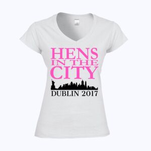 Softstyle™ women's v-neck t-shirt Thumbnail