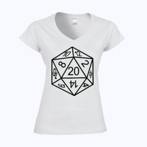 Softstyle™ women's v-neck t-shirt Thumbnail