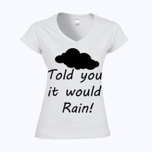 Softstyle™ women's v-neck t-shirt Thumbnail