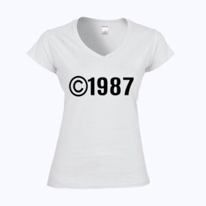 Softstyle™ women's v-neck t-shirt Thumbnail