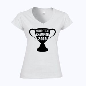 Softstyle™ women's v-neck t-shirt Thumbnail